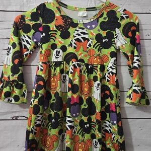 Mickey Minnie Halloween Themed Dress 4T